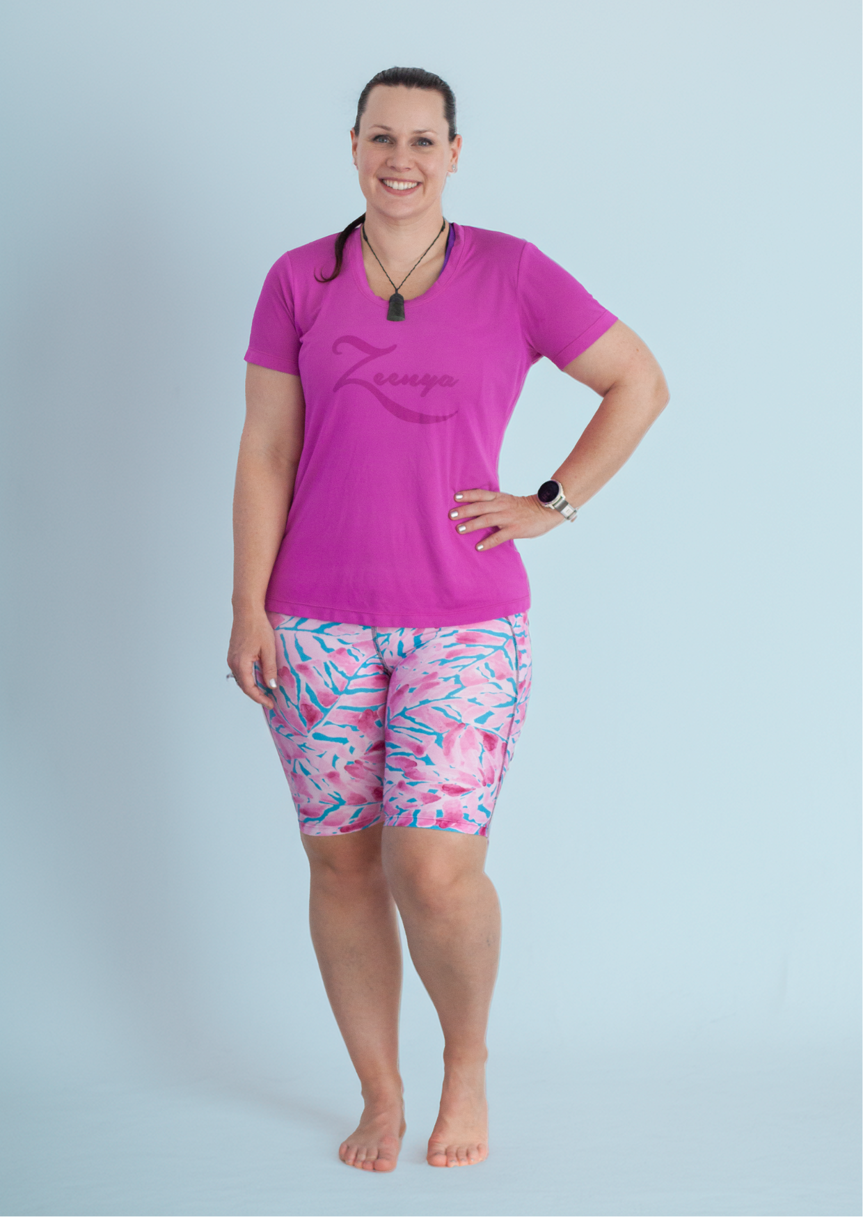 Māwhero Rau (Pink Fronds) - Running Short Pre Order