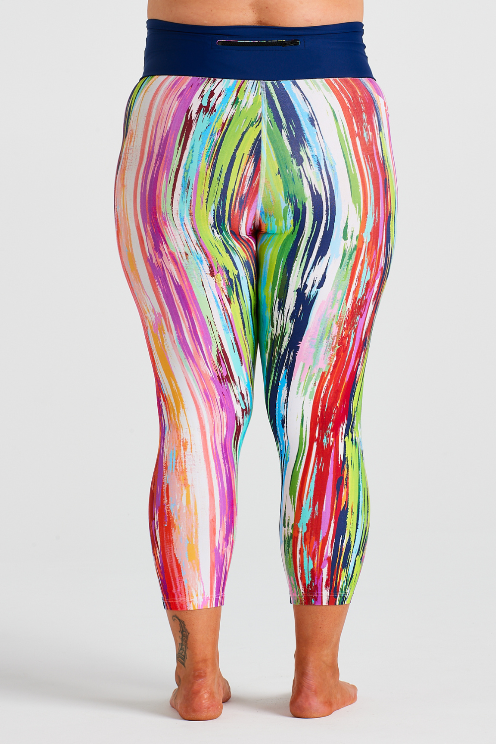 Zeenya-Fenomenal-Stripes-Bright-Pockets-Running Legging