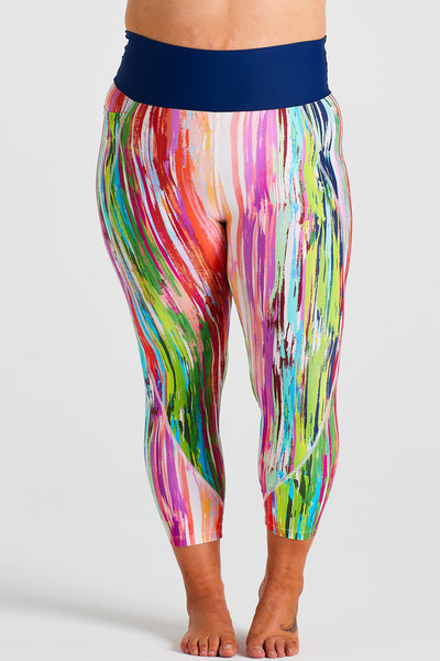 Zeenya-Fenomenal-Stripes-Bright-Pockets-Running Legging