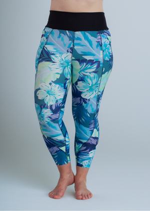 Tidal Garden - Running Leggings Front