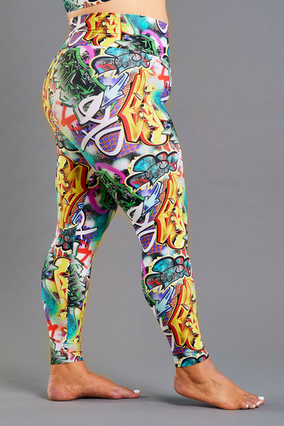 Zeenya-Zeenya vs OPTO - Full Length Legging-Artist Collection-Otis Frizzell-NZ Made-Side