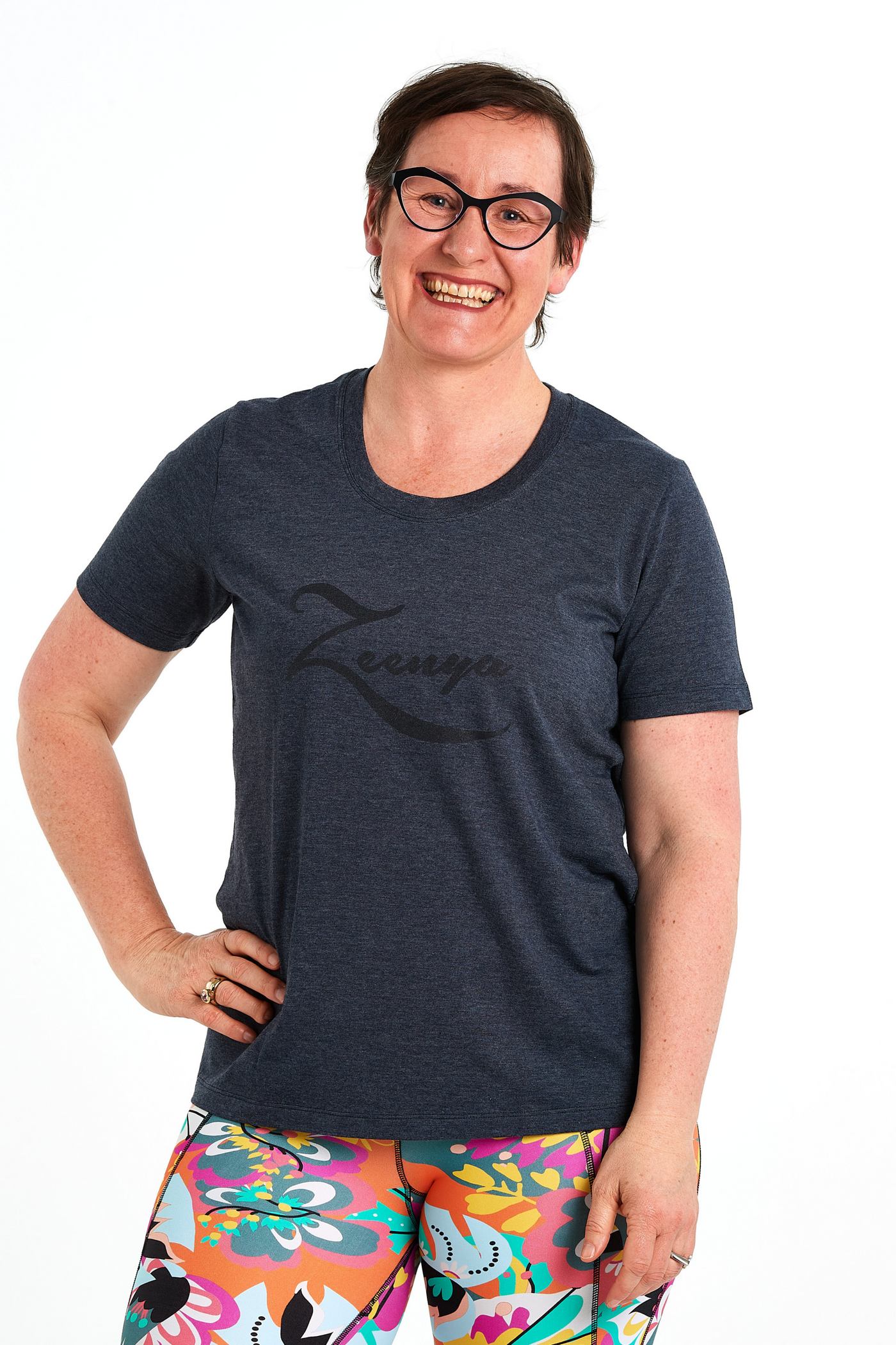 Zeenya-Easy Breezy Tee-Grey-Eco Fabric-NZ Made-Front